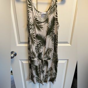Lascana for Venus leaf pattern, tank style romper.  Sz. L. NWOT Make offer!